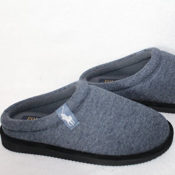 NEW POLO RALPH LAUREN MEN'S CLOG SLIPPERS BLUE - Picture 1 of 6